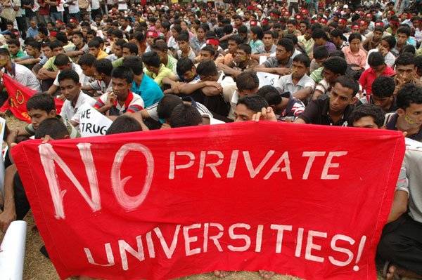 No Private Universities Sri Lanka Protest